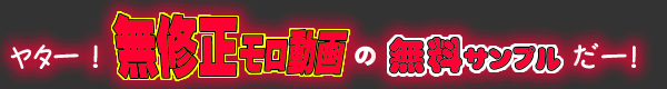 ヤター!無修正モロ動画の無料サンプルだー!