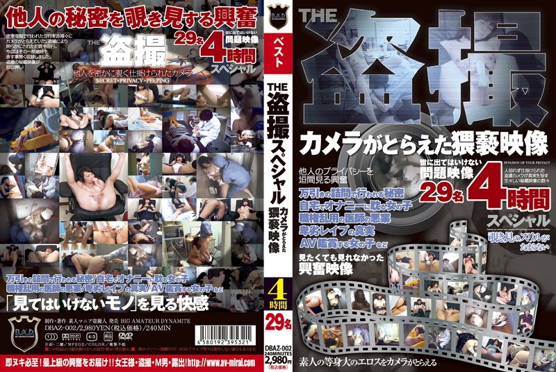 THE盗撮スペシャル カメラがとらえた猥褻映像 4時間