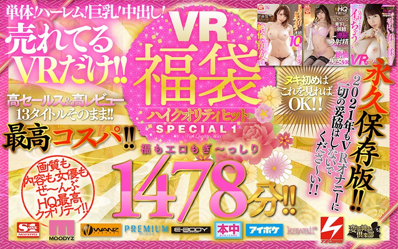 【VR福袋!】ハイクオリティヒットSPECIAL1 人気10メーカー13タイトルノー編集でドドーン...