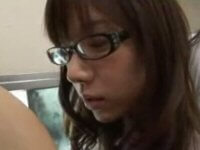 メガネ美女